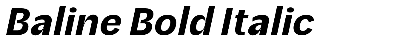 Baline Bold Italic